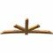 Ekena Millwork Alberta Rough Sawn Timber Gable Bracket, Western Red Cedar, 108"W x 40"H x 4"D x 6"F, 9/12 Pitch GBW108X40X0406ALB00RWR - alternate 3
